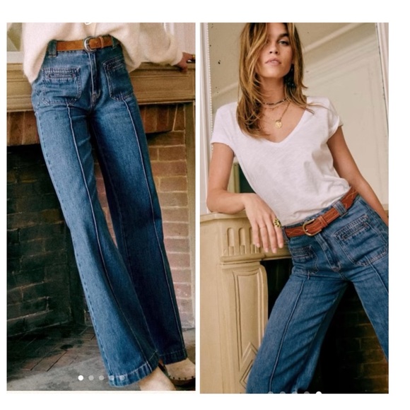 Sézane Augusto Jeans in Denim Blue Size